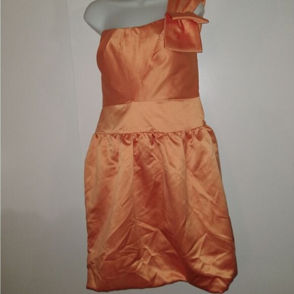 Milano Orange/Tangerine Bubble Dress - Picture 2 of 5